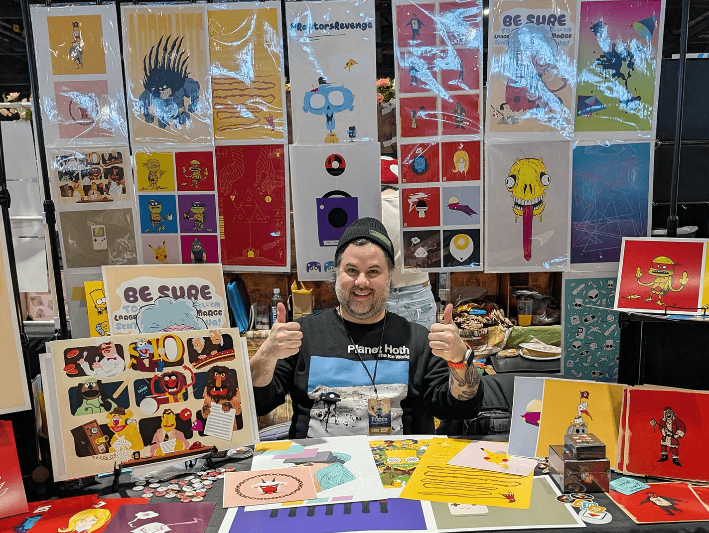 Michael Vaughn Green at Artist Alley booth, C2E2